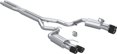 2024-2024 Mustang Cat-Back, Quad Rear Exit Exhaust, S7280AL