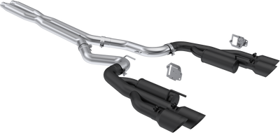 2024-2025 Mustang Cat-Back, Quad Rear Exit Exhaust, S72823CF