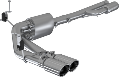 2019-2025 Silverado/ Sierra, 1500 Cat-Back, Dual Pre-Axle Exit Exhaust, S5092BLK