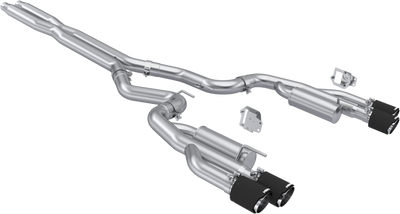 2024-2025 Mustang Cat-Back, Quad Rear Exit Exhaust, S72823CF