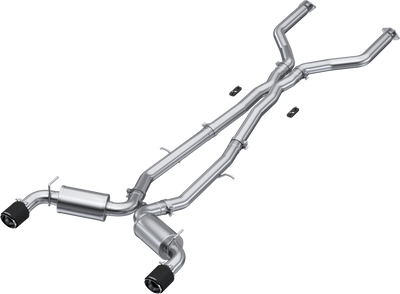 2017-2022 Q60 Cat-Back, Dual Rear Exit Exhaust, S44043CF