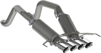 2014-2019 Corvette Axle-Back, Quad Rear Exit Exhaust, S7030BLK